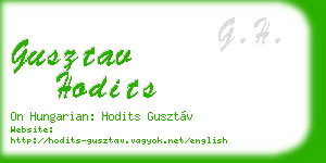 gusztav hodits business card